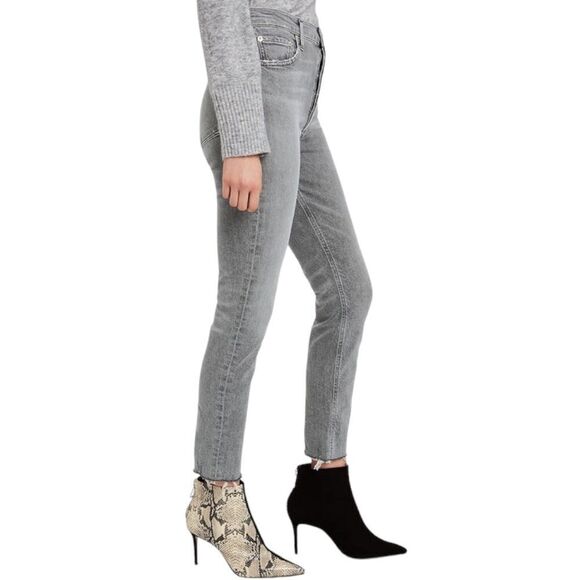 AGOLDE Nico High Rise Straight Leg Button Fly Jeans in Risk Size 28 Slim Fit - Picture 5 of 16